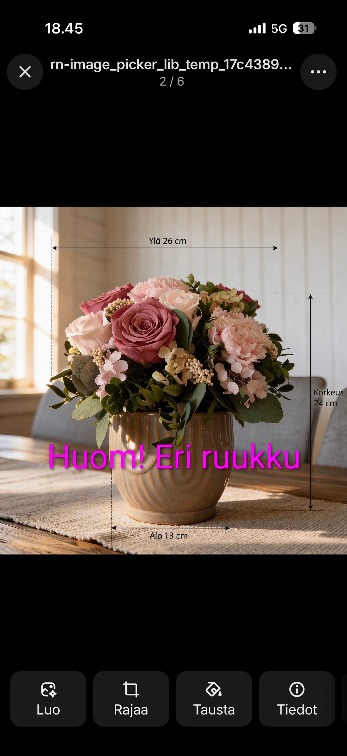 Halaus - Asetelma nukkuvista kukista